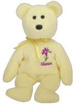 ty Beanie Ba Quebec Iris Versicolor The Bear - 9 inch(Yellow)