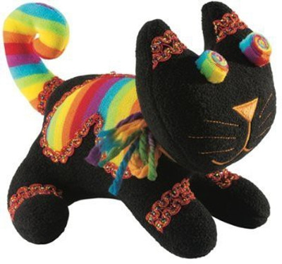 Laid Back Plush Catblack - 12 inch(Black)