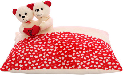 DealBindaas Love Cloudy Pillow - 20 cm(Cream)