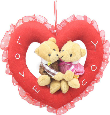 Tickles Romantic Teddy Couple In The Heart Ring - 20 cm(Multicolor)
Tickles Romantic Teddy Couple In The Heart Ring - 20 cm(Multicolor)