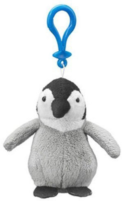 Wildlife Artists Emperor Penguin Chick Plush Penguin Animal Backpack Clip(Grey)