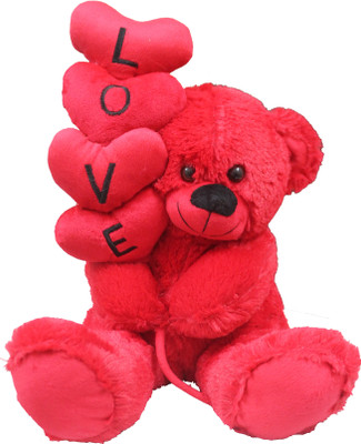 Tipi Tipi Tap Soft Teddy With Love Hearts - 45 cm(Multicolor)