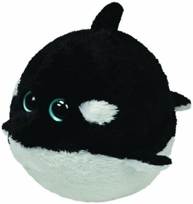 TY Beanie Babies Splash The Whale(Black)