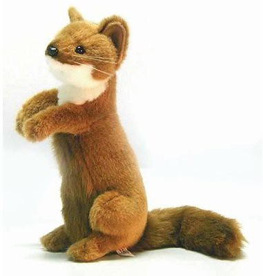 Hansa Standing Weasel Reproduction 12'' Tall Affordable Gift - 5.1 inch(Brown)