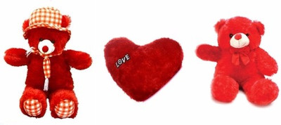 Ansh Sweet bear bride,Cute Teddy bear with Love Heart - Valentine combo - 70 cm(Red)
Ansh Sweet bear bride,Cute Teddy bear with Love Heart - Valentine combo - 70 cm(Red)