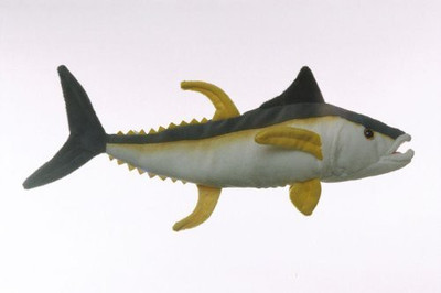 Cabin Critters 10" Yellowfin Tuna Fish Plush Animal(Black)