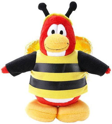 Club Penguin Disney 65 Inch Series 14 Plush Bumble Bee Includes Coin - 5 inch(Yellow)