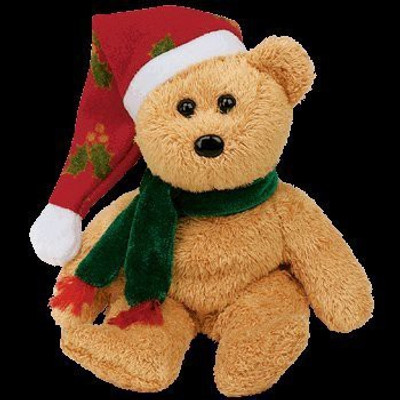 ty Beanie Babies 2003 Holiday Teddy Bear Jingle Beanie Ba(Orange)