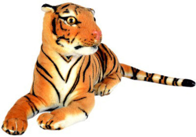 Sargam Cute Tiger,Crafted Using Finest Materials - 18 cm(Brown)