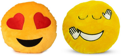 Deals India Deals India Heart Eyes Smiley and Dancing smiley Cushion - 35 cm(smiley1&A)Set of 2 - 35 cm(Yellow)
Deals India Deals India Heart Eyes Smiley and Dancing smiley Cushion - 35 cm(smiley1&A)Set of 2 - 35 cm(Yellow)