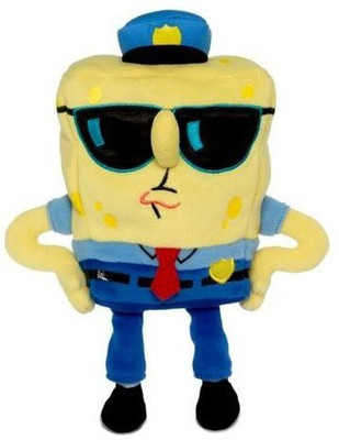 Jakks Pacific Spongebob Squarepants 6 Inch Plush Officerbob Lawpants(Brown)