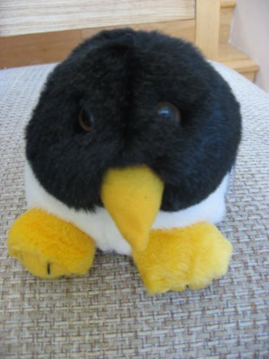 Puffkins 5" Plush Tux The Penguin Beanbag - 5.51 inch(Black)