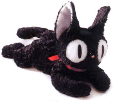 Kiki's Delivery Service 115" Long Kiki'S Black Cat Jiji Beanie Soft Plush(Black)