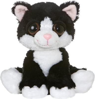 Aurora World Plush 10 Inches Dreamy Eyes Cat Inches Clarence - 7 inch(Black)