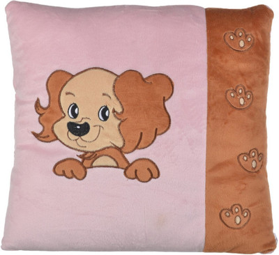 Twisha Dog Side Print Pillow - 13 inch(Blue, Green)