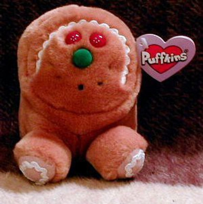 Puffkins Bean Bagnwt Spice Christmas Gingerbread Man - 19.6 inch(Orange)
