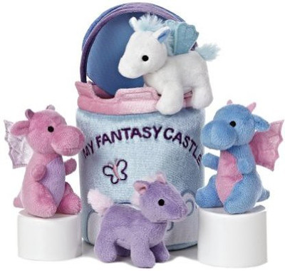 Aurora World Ba Talk My Fantasy Castle Carrier Plush8"(Blue)