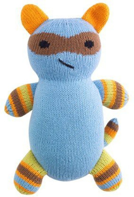 Joobles Organic Animal Racky The Raccoon - 9 inch(Blue)
