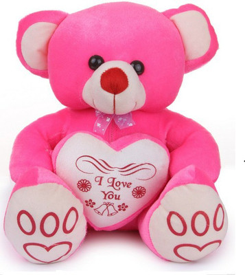 Ktkashish Toys I Love You Soft Teddy - 16 inch(Pink)