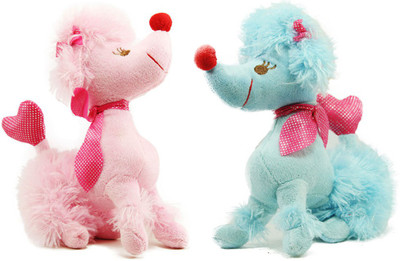 Tickles Poodle Car hanging soft toy - 16 cm(Multicolor)