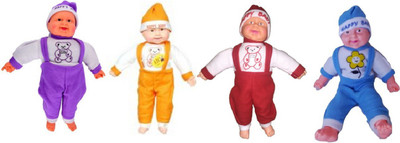 Cuddles collections laughfing baby boy combo 45 cm - 45 cm(Multicolor)