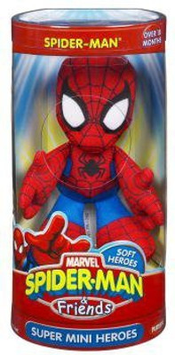 Hasbro Marvel Spiderman & Friends Spiderman Mini Heroes Plush - 14 inch(Red)