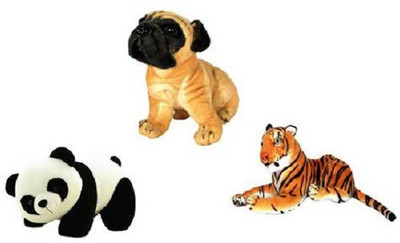 Yakeen Pg Dog, Cute Panda & Brown Tiger Soft Toys Combo Pack-3 - 32 cm(Multicolour)
Yakeen Pg Dog, Cute Panda & Brown Tiger Soft Toys Combo Pack-3 - 32 cm(Multicolour)