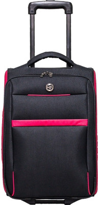 Giordano Expandable Cabin Luggage - inch(Pink, Black, Black;pink