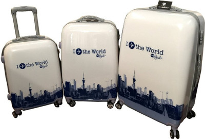 Tramp & Badger Super Lite S-3-SML (Set of 3-20", 24" & ") Expandable Check-in Luggage - inch(White
Tramp & Badger Super Lite S-3-SML (Set of 3-20", 24" & ") Expandable Check-in Luggage - inch(White