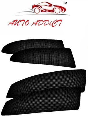 Auto Addict Rear Window, Side Window Sun Shade For Toyota Etios Cross(Black)
