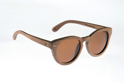 Wood Works Inc. Round Sunglasses(Brown)