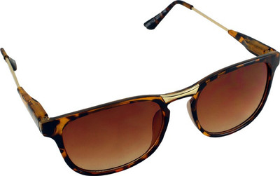 Fluxx Rectangular Sunglasses(Brown)