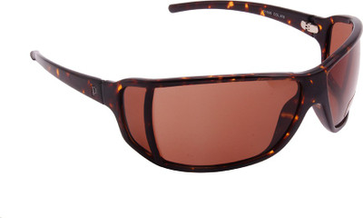 Police Rectangular Sunglasses(Brown)