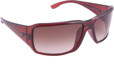 Police Rectangular Sunglasses(Brown)
