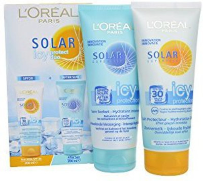 L'Oreal Paris Solar Icy Duo Protect Sun Milk with SPF 30 - 200 ml - SPF 30 PA+(200 ml)
L'Oreal Paris Solar Icy Duo Protect Sun Milk with SPF 30 - 200 ml - SPF 30 PA+(200 ml)