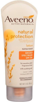 Aveeno Active Naturals Natural Protection Lotion Sunscreen SPF50 - (3oz) - SPF 50 PA+(85 g)
Aveeno Active Naturals Natural Protection Lotion Sunscreen SPF50 - (3oz) - SPF 50 PA+(85 g)