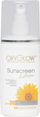 Oxyglow Aloevera & Carrot Sun Cover Lotion with SPF 30 (SunScreen Lotion) - SPF 30 PA+(120 g)
Oxyglow Aloevera & Carrot Sun Cover Lotion with SPF 30 (SunScreen Lotion) - SPF 30 PA+(120 g)