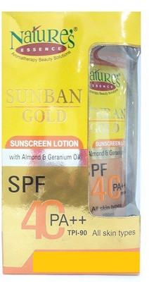 Nature's Essence Sun Screen Lotion - SPF 40 PA++(100 ml)
Nature's Essence Sun Screen Lotion - SPF 40 PA++(100 ml)