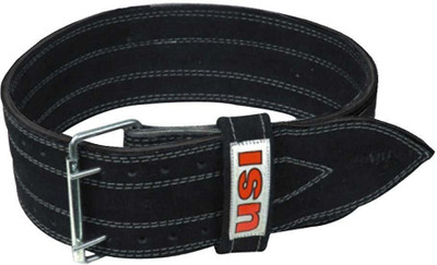 USI Power Weight Lifting Belt (Large) Back & Abdomen Support, Black