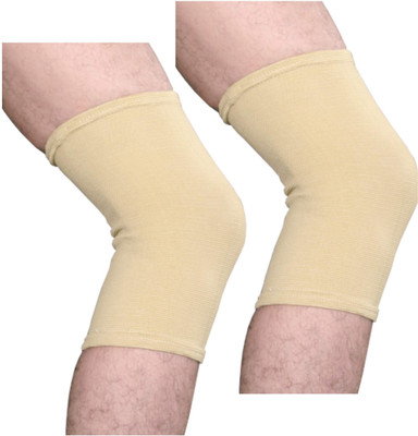 Veloz Cap Cotton Knee Support (XL, Beige)