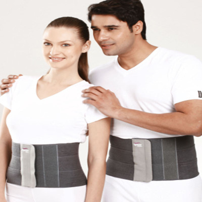Tynor Tummy Trim Belt 8 Abdomen Support (M, Grey)