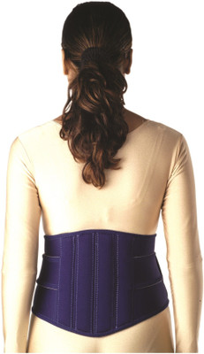 Vissco Neoprene Lumbar belt Back Support (L, Blue)