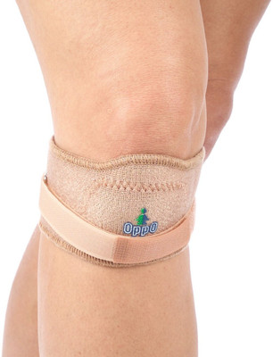 OPPO 1429 Jumper'S Strap With Silicone Pad Knee Support, Brown