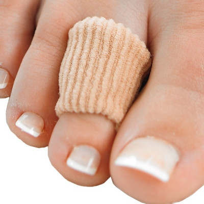 Relief Spandex Digital Ring Foot Support (S, Brown)