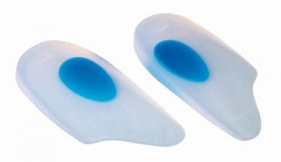 Relief Walk Straight Heel Insert Foot Support (L, White, Blue)