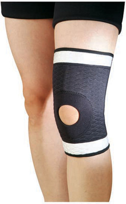 Nivia Slip In Style Ks- 586 Large Knee Support, Black