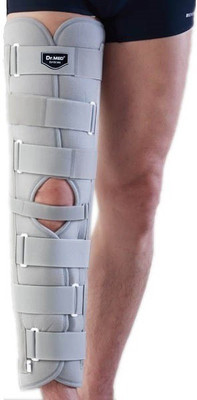 Dr.Med K105 Long Immobilizer Knee, Calf & Thigh Support, White