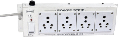 Sargam Spike Busters 4 Socket Surge Protector(White)