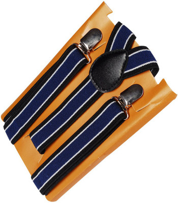 Civil Outfitters Y- Back Suspenders for Boys(Black)
