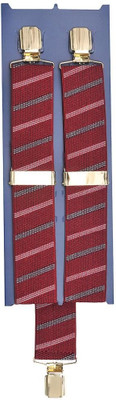 Tiekart Y- Back Suspenders for Men(Maroon)